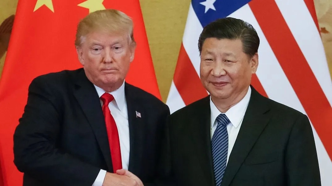 Κίνα, Τραμπ χειραψια με Σι Τζινπίνγκ