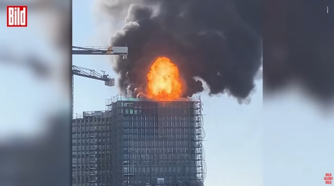 Γερμανία, Φωτιά σε πολυώροφο κτίριο