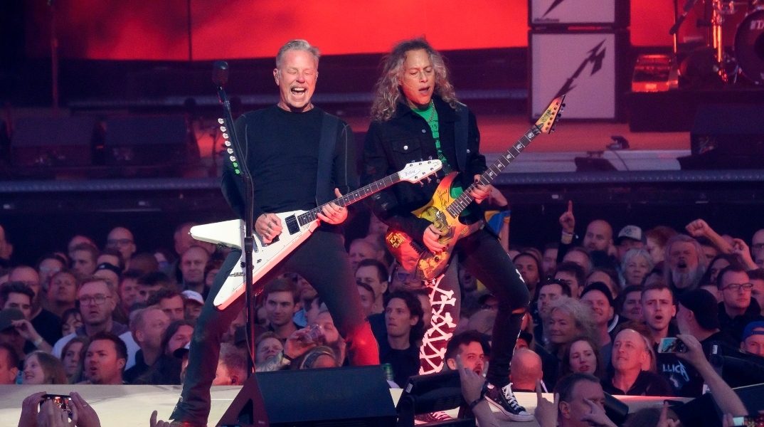 Οι Metallica επί σκηνής στην Κοπενγαγη της Δανίας