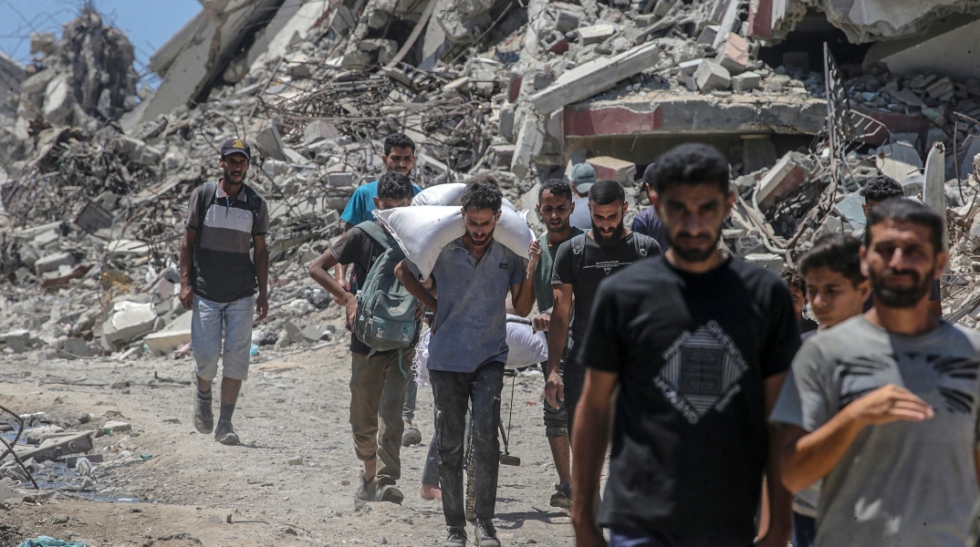 κατοικοι Γάζας, ερειπια