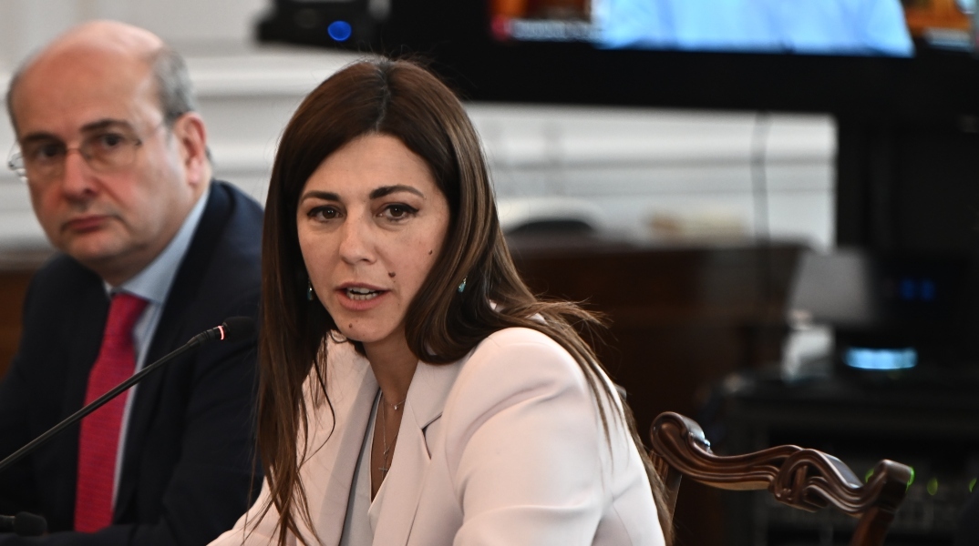 Η υπουργός Παιδείας, Θρησκευμάτων και Αθλητισμού, Σοφία Ζαχαράκη