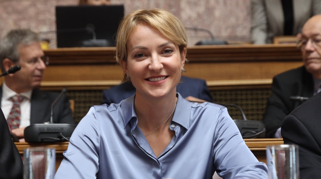 Η εκπρόσωπος Τύπου της ΝΔ Αλεξάνδρα Σδούκου