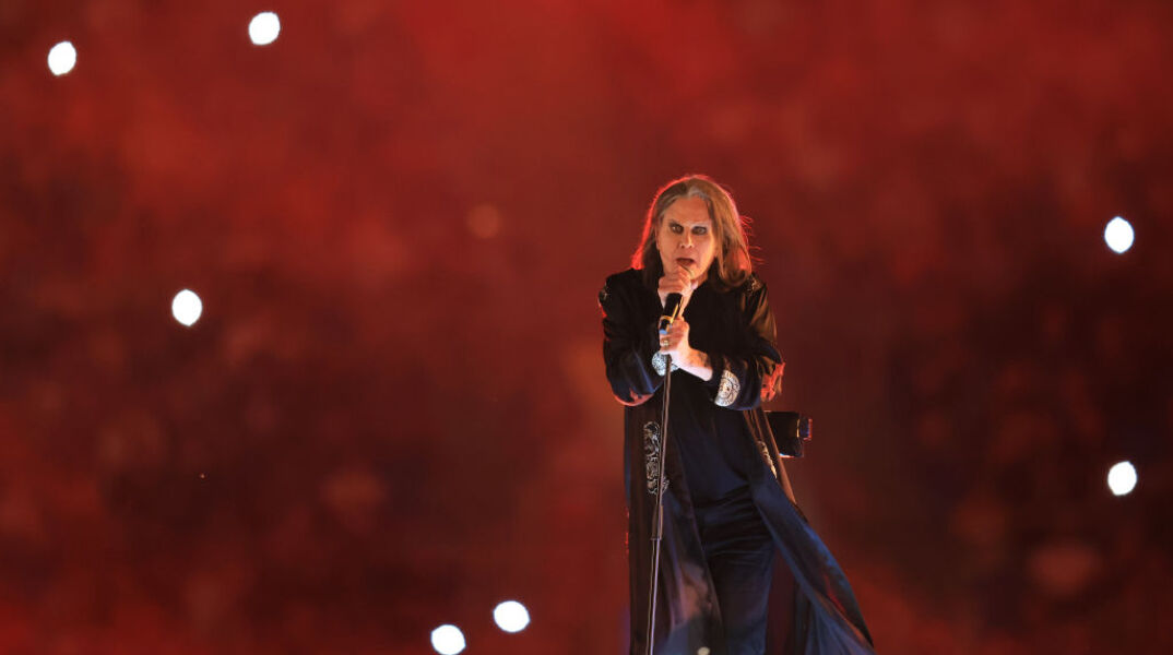Ozzy Osbourne of Black Sabbath performs during the Birmingham 2022 Commonwealth Games Closing Ceremony at Alexander Stadium on August 08, 2022 on the Birmingham, England. (Photo by Alex Pantling/Getty Image