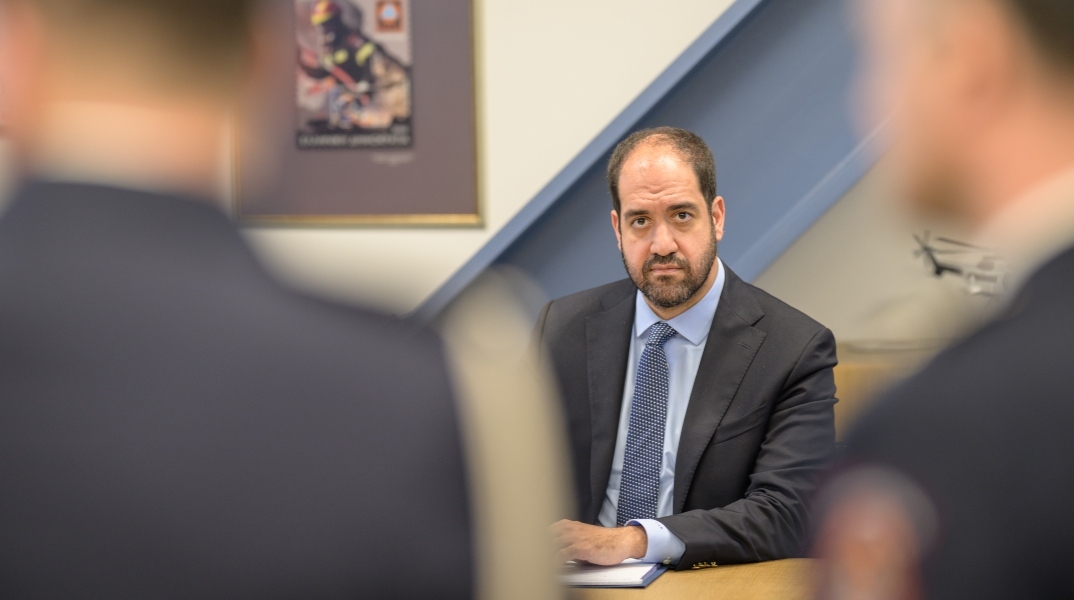 Ο Υπουργός Κλιματικής Κρίσης και Πολιτικής Προστασίας, Γιάννης Κεφαλογιάννης 