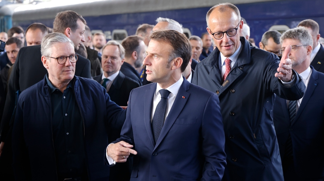 Στάρμερ, Μακρόν και Μερτς στο Κίεβο της Ουκρανίας