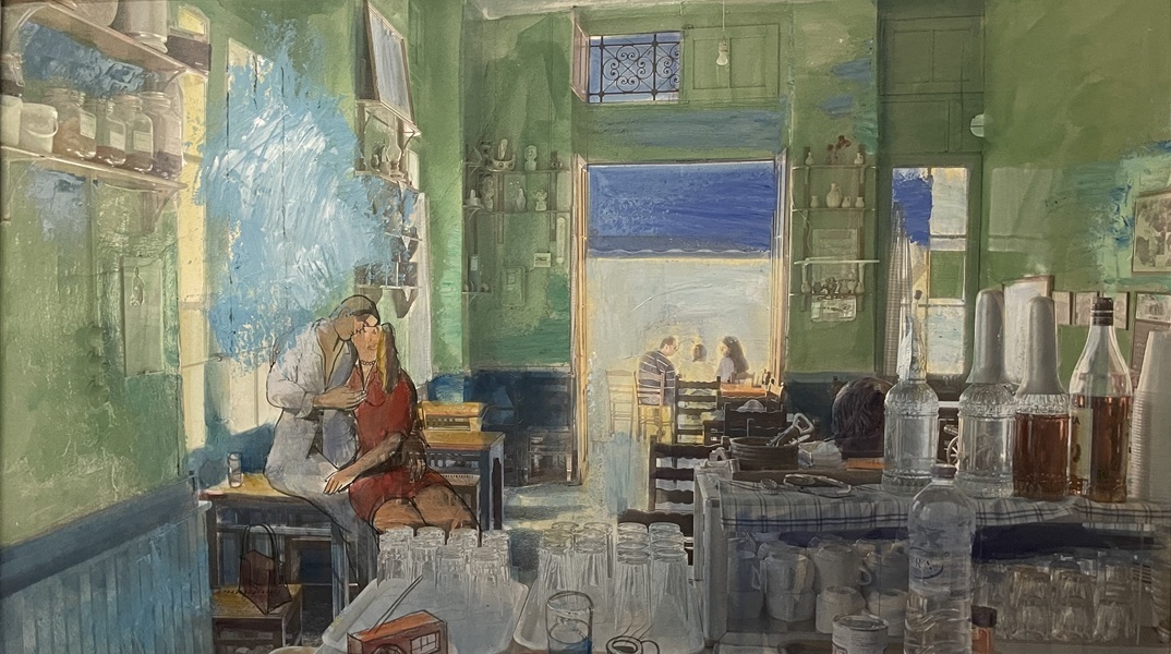 Παύλος Σάμιος, «Το καφενείο της αγοράς»