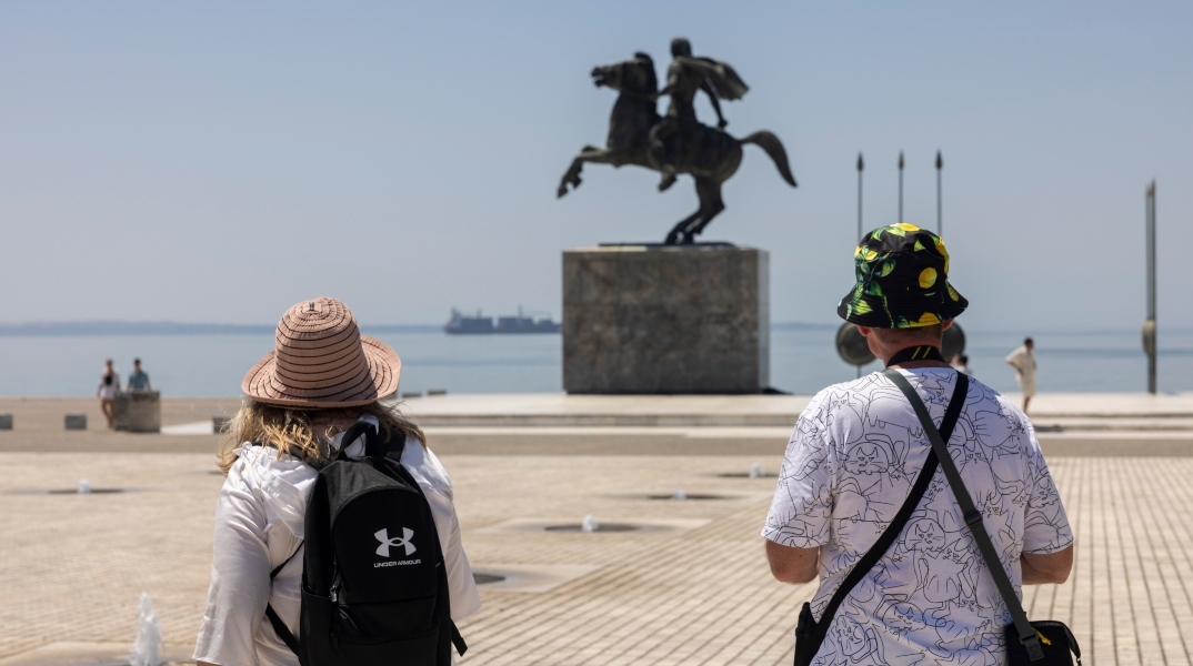 Καιρός, καυσωνας, παραλια Θεσσαλονικης