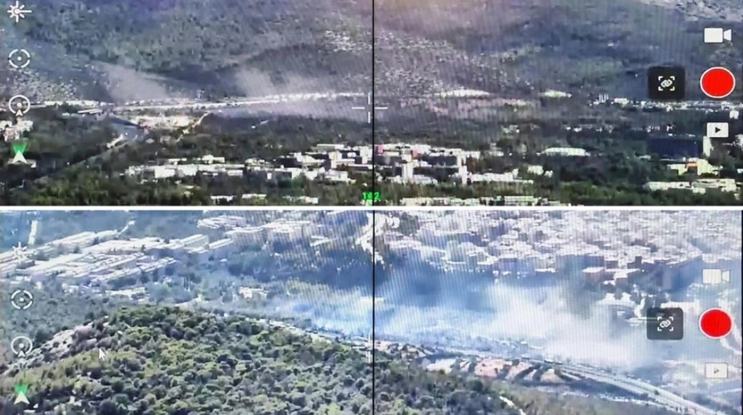 Φωτιά στου Ζωγράφου, φωτο απο drone