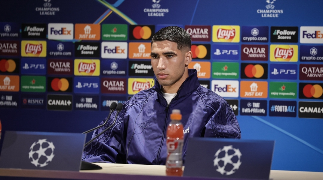 Ο ποδοσφαιριστής της Παρί Σεν Ζερμέν, Ασράφ Χακίμι