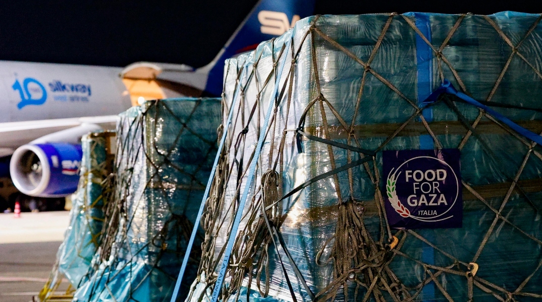 Ανθρωπιστική βοήθεια από την Ιταλία με προορισμό τη Γάζα