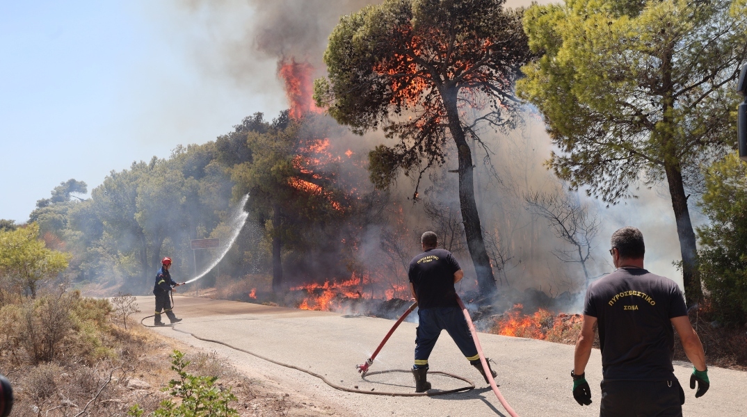 φωτιά στη Βρυσούλα Πρέβεζας