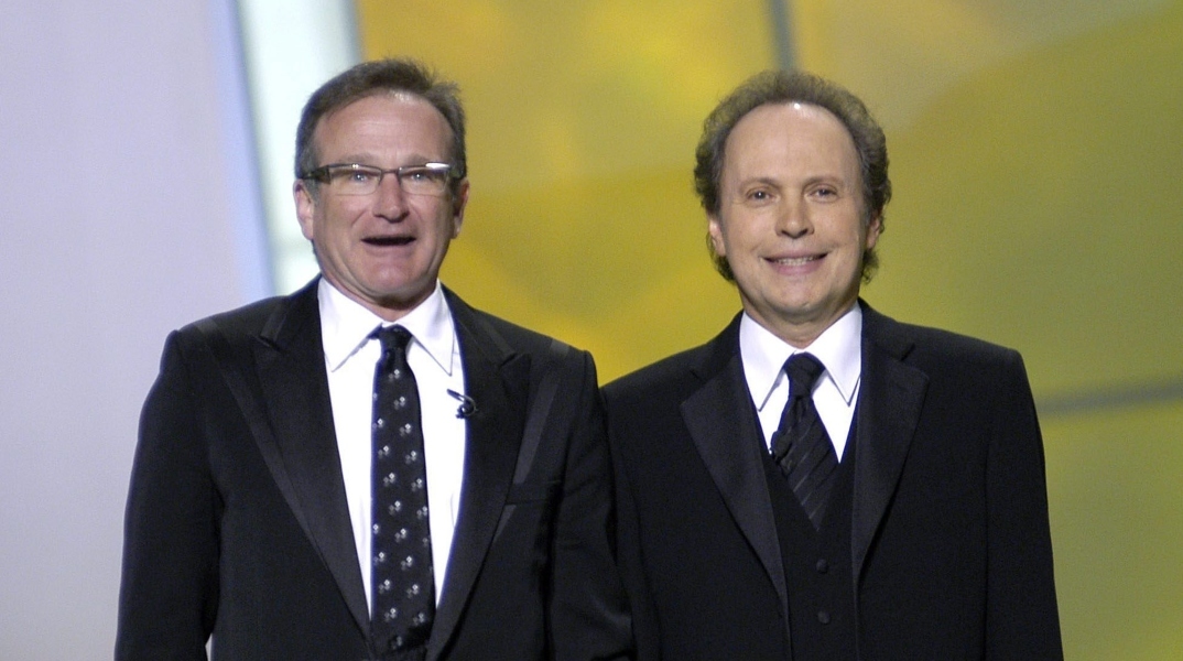 Μπίλυ Κρίσταλ και Ρόμπιν Γουίλιαμς στην τελετή απονομής Όσκαρ του 2004