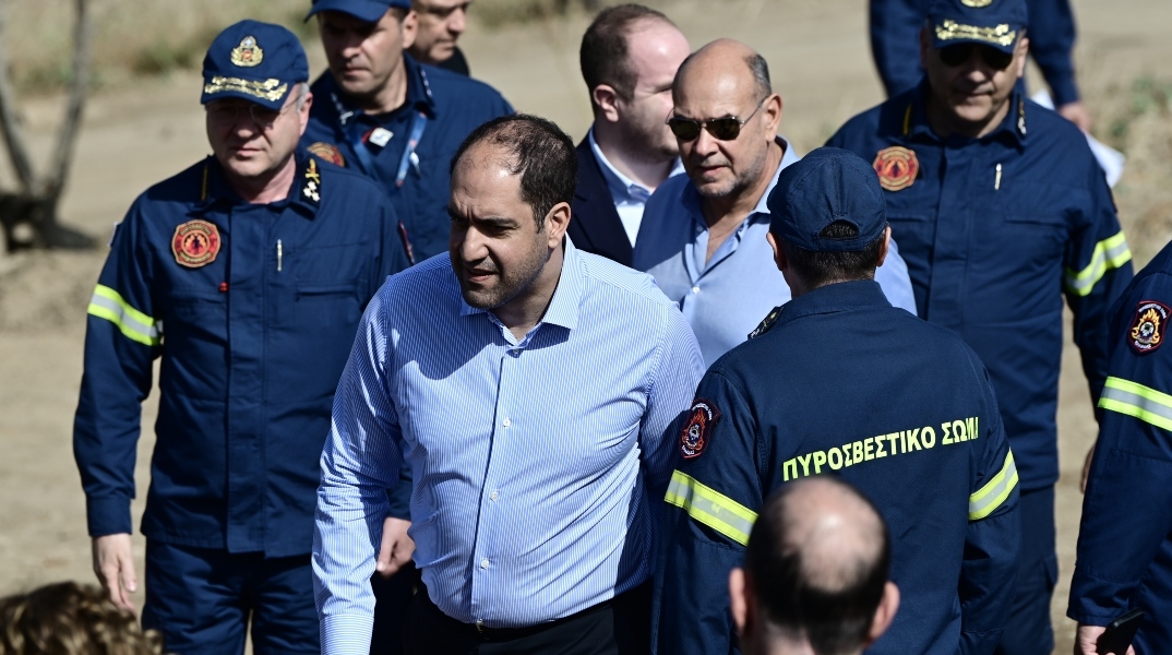 Ο υπουργός Κλιματικής Κρίσης και Πολιτικής Προστασίας, Γιάννης Κεφαλογιάννης 