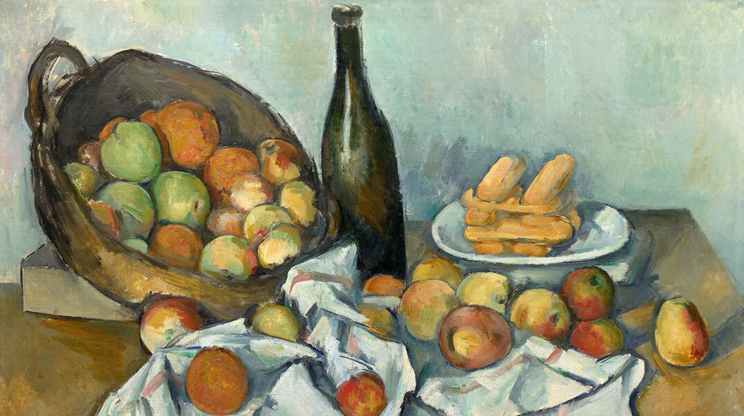 Το καλάθι με τα μήλα, ελαιογραφία του Πολ Σεζάν, 1893