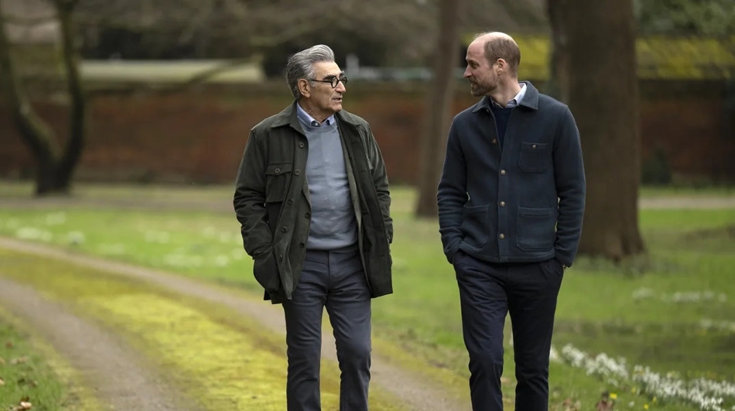 Ο Πρίγκιπας Γουίλιαμ με τον Γιουτζίν Λεβί 