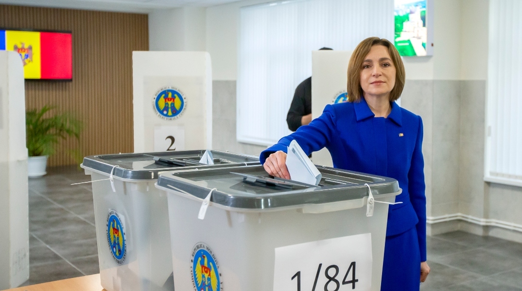 Η πρόεδρος του φιλοευρωπαϊκού κόμματος PAS, Μάγια Σάντου 