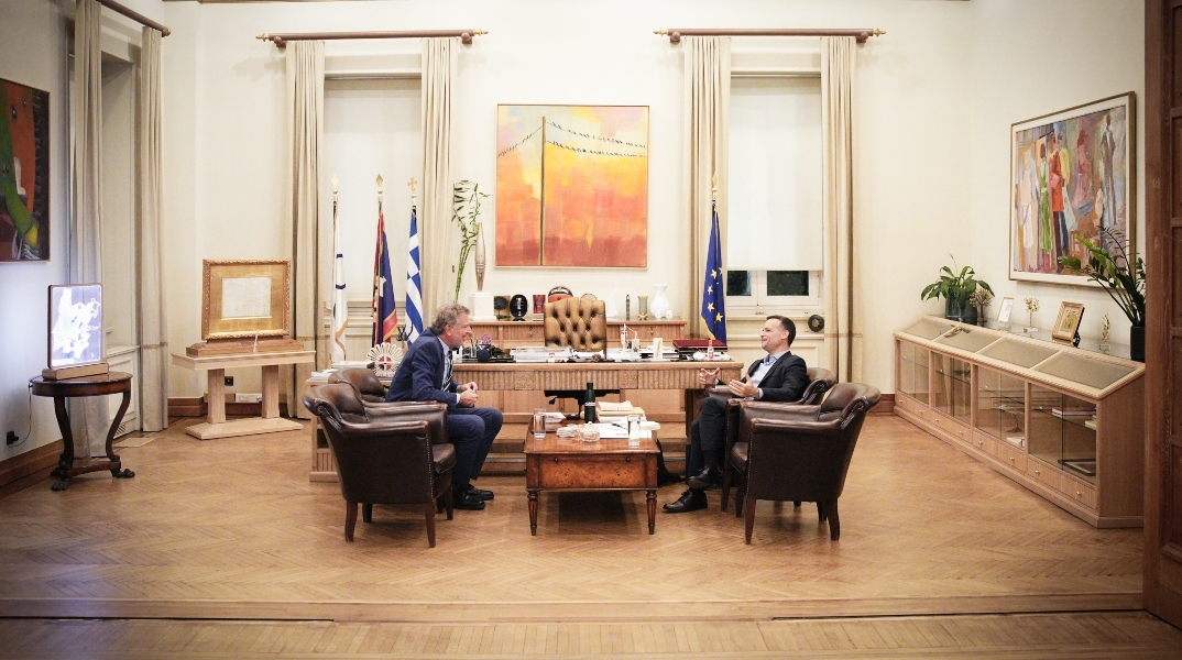 Χάρης Δούκας και Bill de Blasio στο Δημαρχιακό Μέγαρο