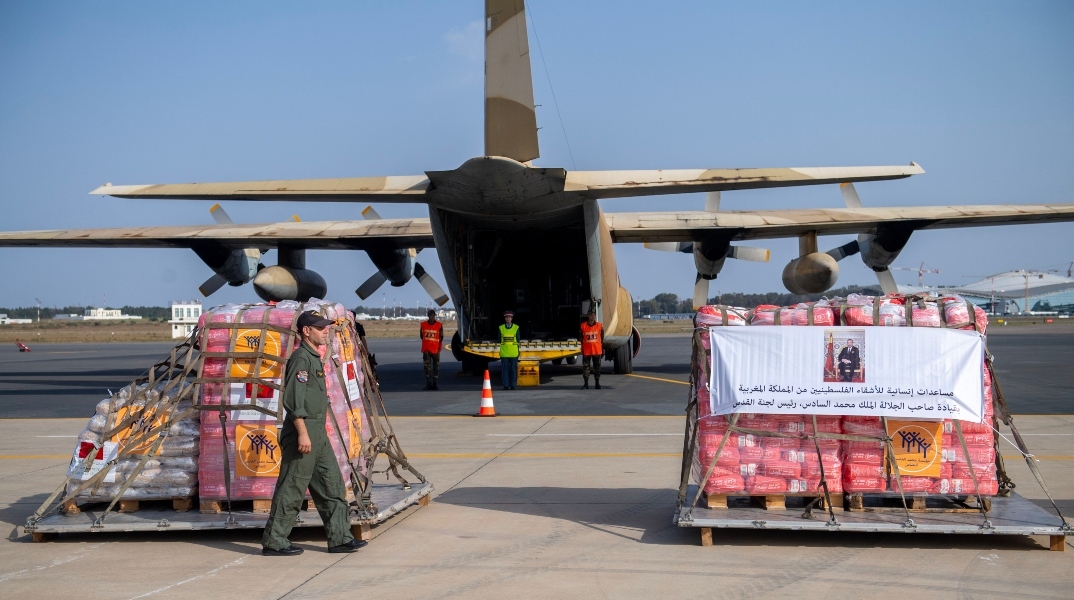 Ανθρωπιστική βοήθεια από το Μαρόκο με προορισμό τη Λωρίδα της Γάζας