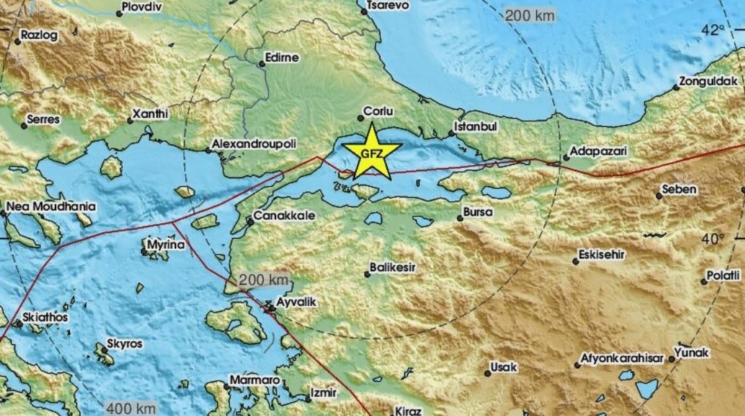 σεισμος, χαρτης