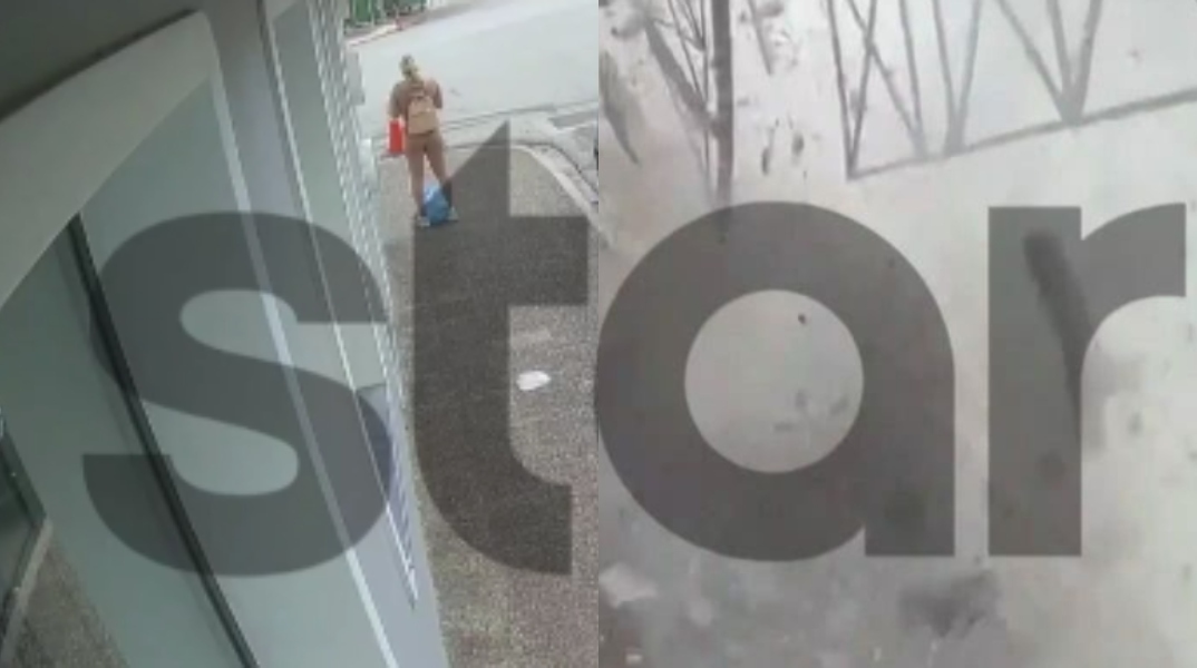 Σοκαριστικό βίντεο τη στιγμή που καταρρέει μπαλκόνι στο Λαύριο - Γυναίκα έτρεξε και σώθηκε από θαύμα