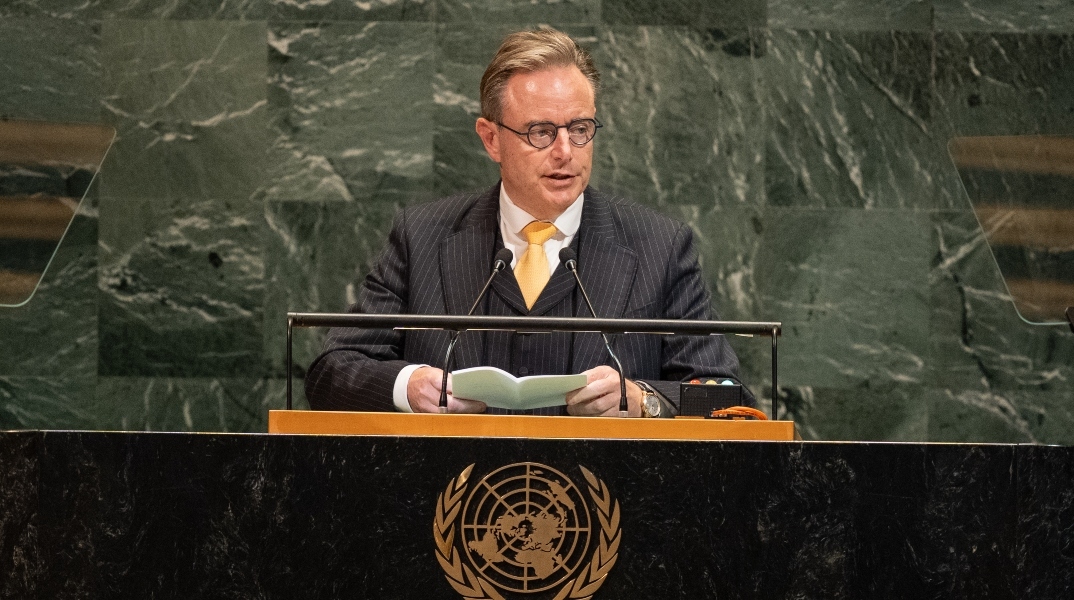 Ο πρωθυπουργός του Βελγίου, Μπαρτ Ντε Βέβερ στη Γενική Συνέλευση του ΟΗΕ 