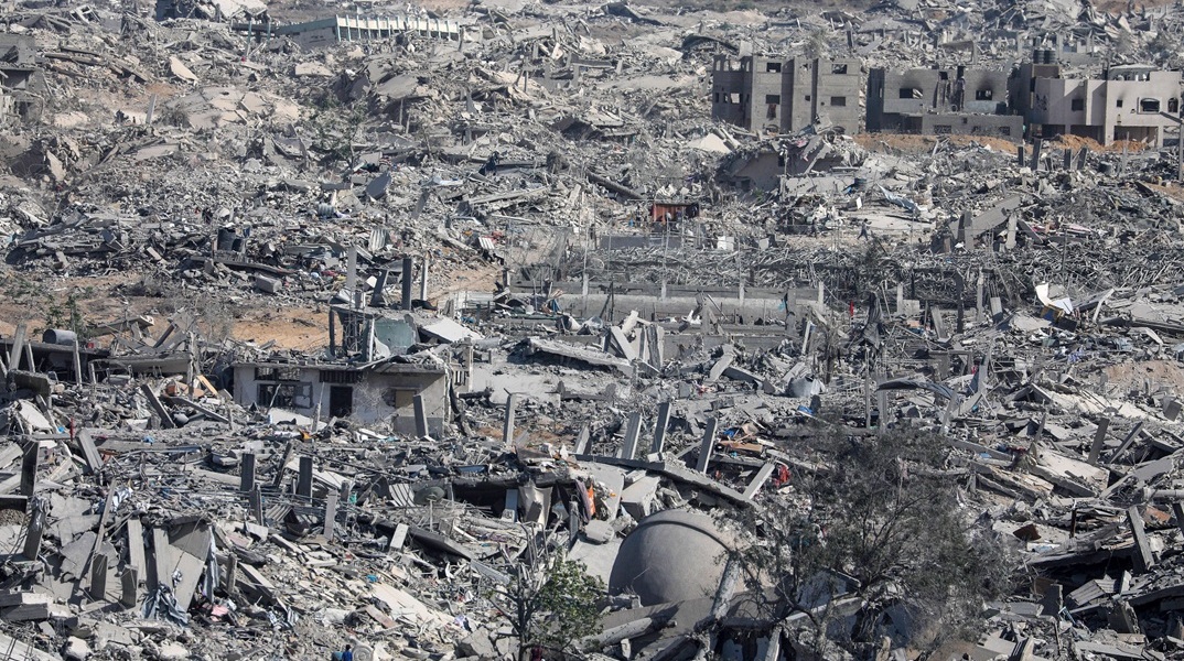 Drone κατέγραψε το μέγεθος της καταστροφής στην πόλη της Γάζας μετά από δύο χρόνια πολέμου