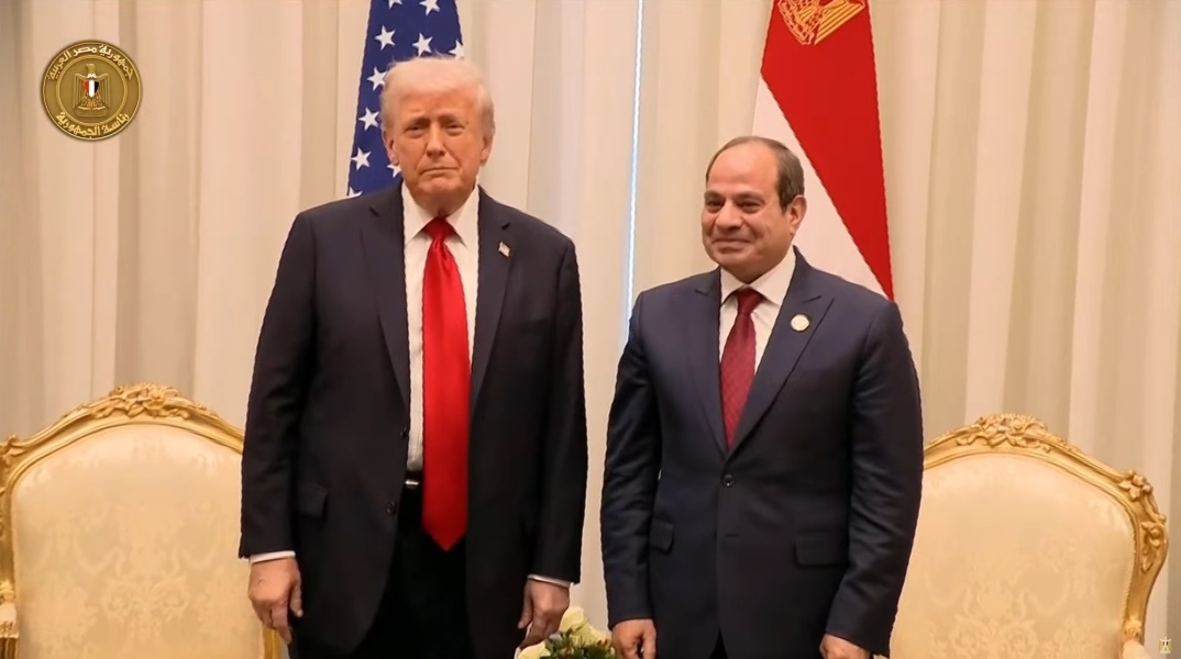 Ο Ντόναλντ Τραμπ με τον Αλ Σίσι στην Αίγυπτο