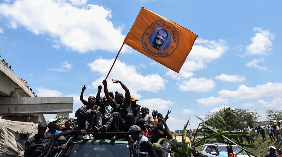 Υποστηρικτές του εκλιπόντος πρωθυπουργού της Κένυας, Ράιλα Οντίνγκα, στο Ναϊρόμπι