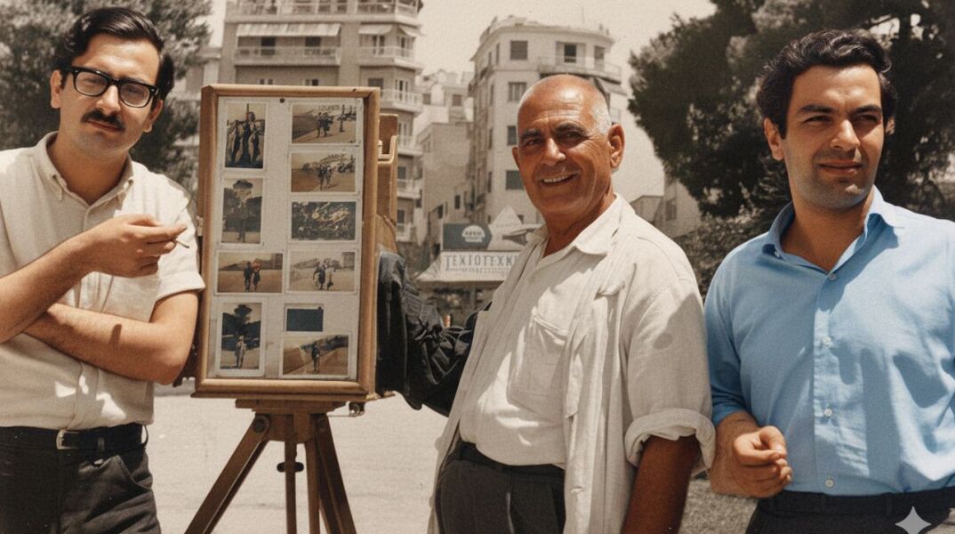 Ο Διονύσης Σαββόπουλος και ο Μάνος Λοΐζος στο Ντορέ