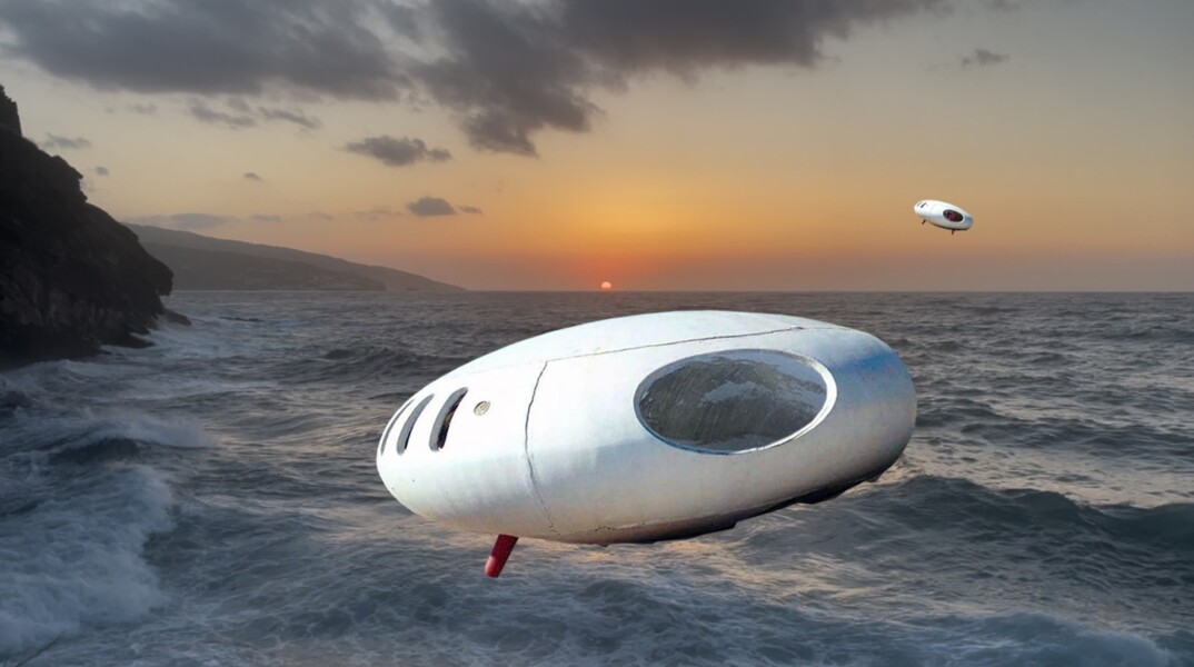 © Errands group - «U.F.O. «Lost in HEAVEN (2025) – The Journey of a Forgotten Future», εμπνευσμένο από το φουτουριστικό “σπίτι-ούφο” του Νικόλαου Ξάστερου. 9η Μπιενάλε Σύγχρονης Τέχνης Θεσσαλονίκης