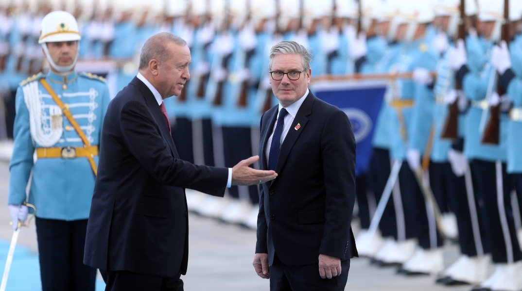 Ερντογάν και Στάρμερ στην Άγκυρα
