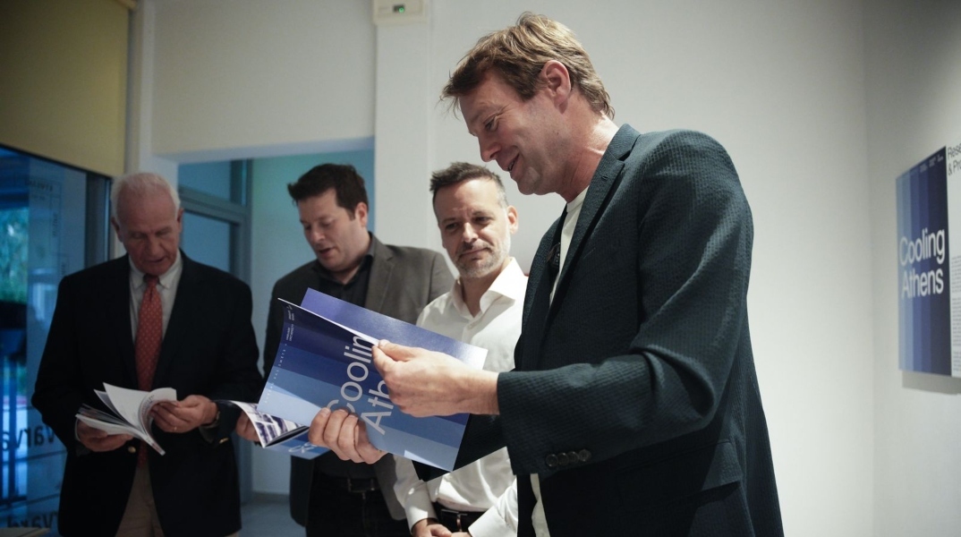 Ο Δήμαρχος Αθηναίων, Χάρης Δούκας με τον αρχιτέκτονα και καθηγητή στο Πανεπιστήμιο του Χάρβαρντ, Bas Smets