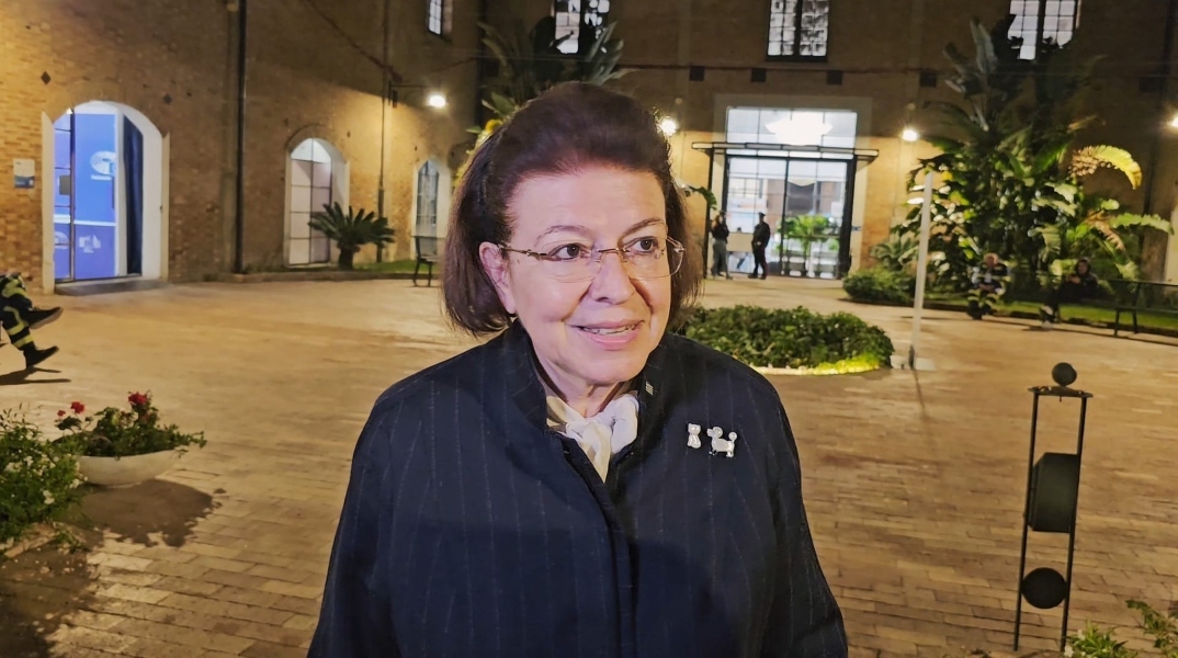 Η Υπουργός Πολιτισμού Λίνα Μενδώνη 