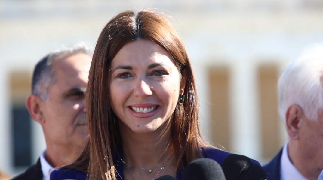 Η υπουργός Παιδείας, Σοφία Ζαχαράκη 