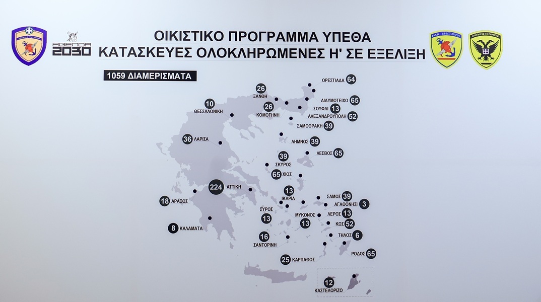 Το Οικιστικό πρόγραμμα των Ενόπλων Δυνάμεων παρουσίασε ο Νίκος Δένδιας