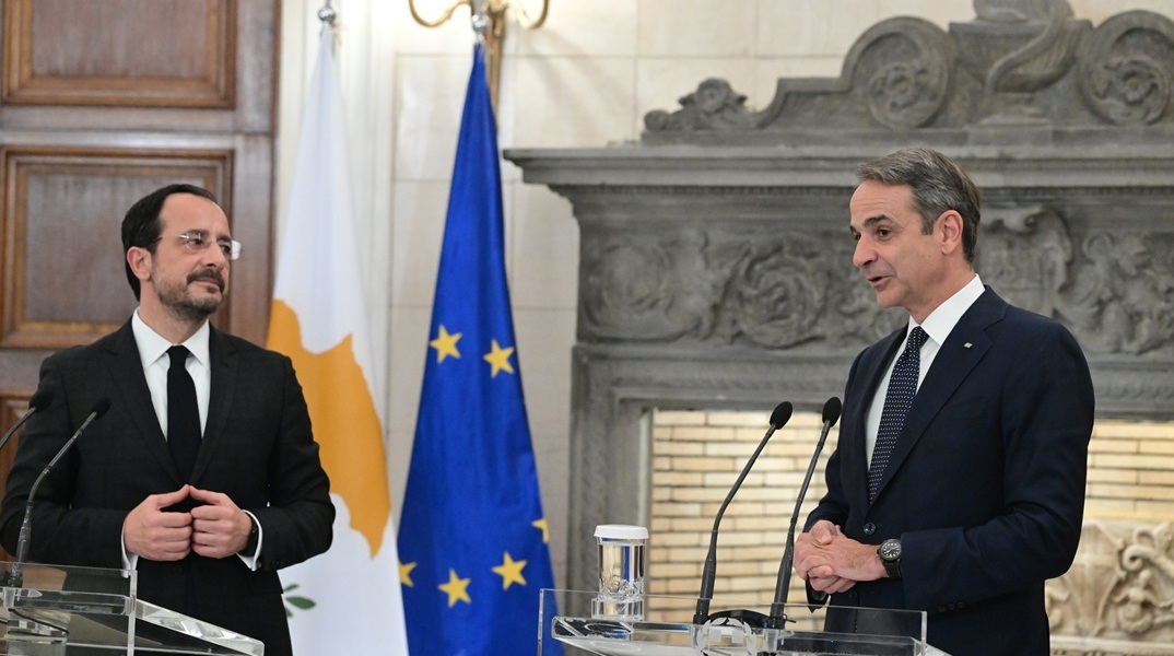 Κοινές δηλώσεις του πρωθυπουργού με τον Νίκο Χριστοδουλίδη, μετά την ολοκλήρωση των εργασιών της 3ης Διακυβερνητικής Συνόδου Κύπρου-Ελλάδας