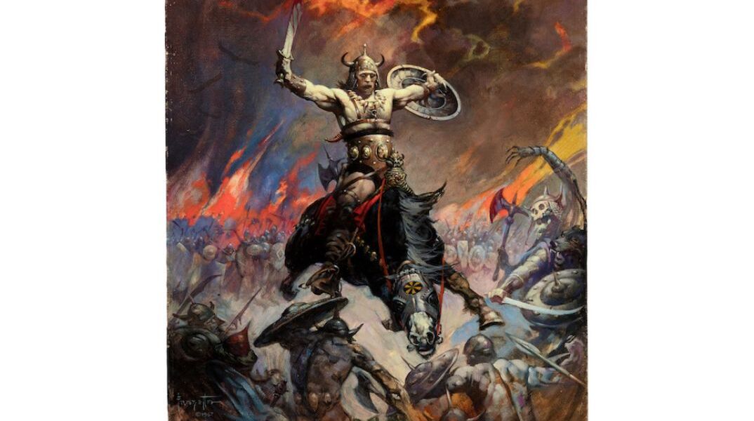 Ο Κερκ Χάμμετ των Metallica βγάζει σε δημοπρασία αριστούργημα του Φρανκ Φράζετα «Κόναν ο Βάρβαρος»