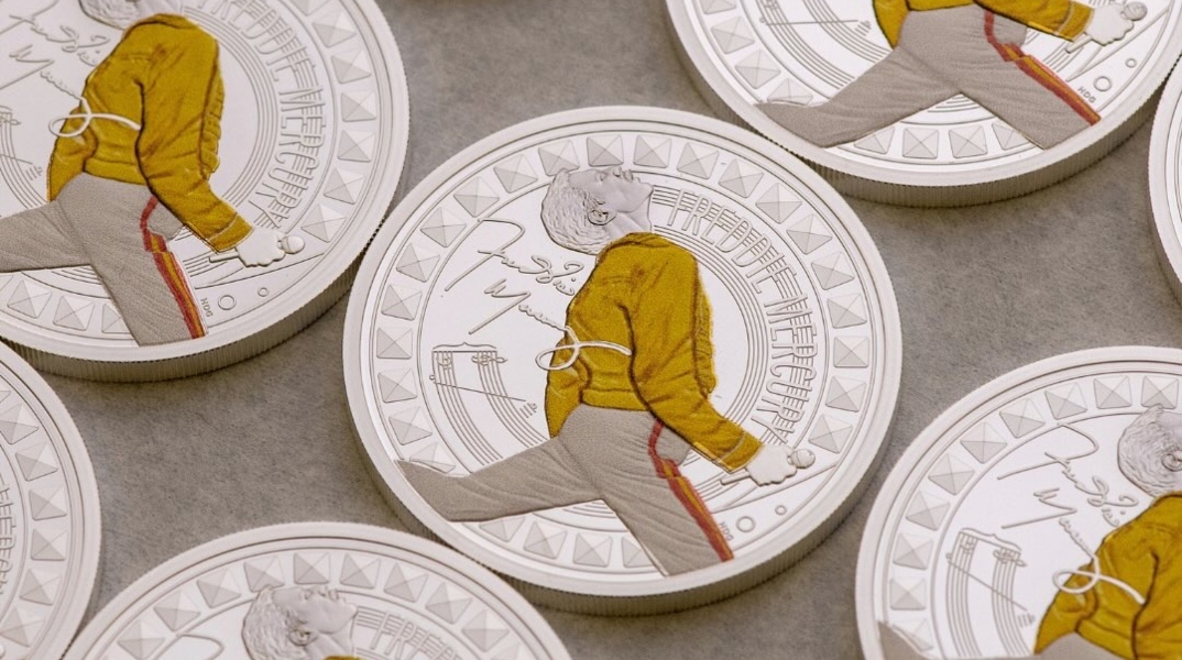 συλλεκτικό νόμισμα με τον Φρέντι Μέρκιουρι