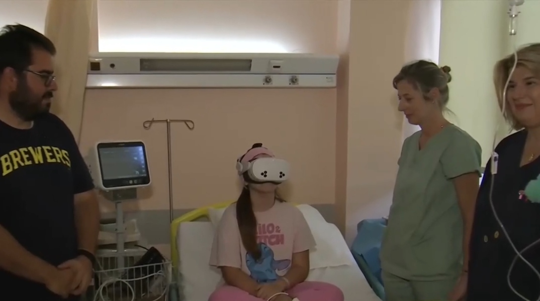 Mε μάσκες VR εμβολιάζονται τα παιδιά στο Παίδων Αγία Σοφία