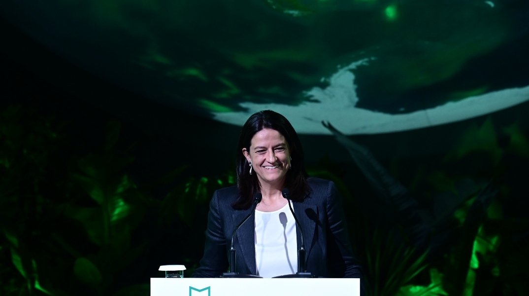 Η υπουργός Εργασίας και Κοινωνικής Ασφάλισης, Νίκη Κεραμέως