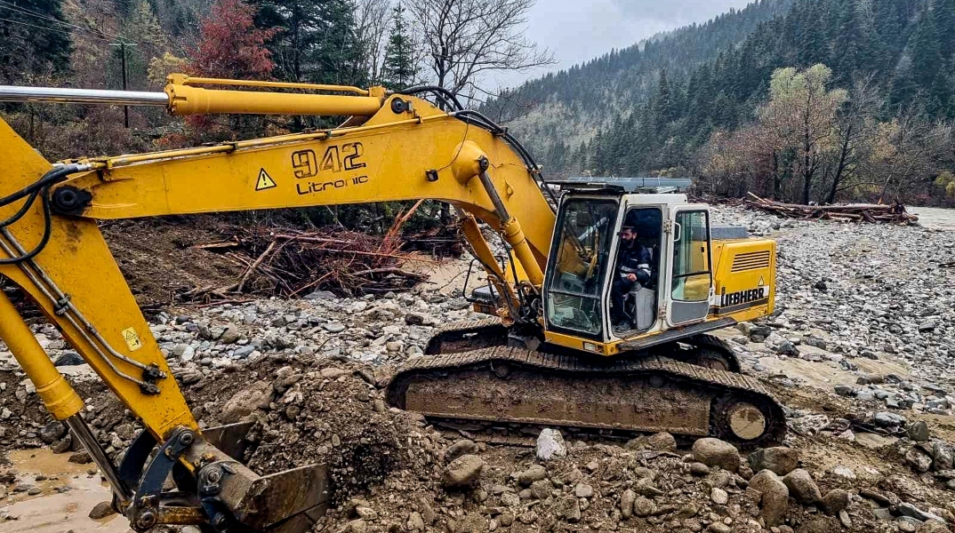 Καταστροφές απο τη κακοκαιρία στη περιοχή του Ασπροποτάμου στη Καλαμπάκα
