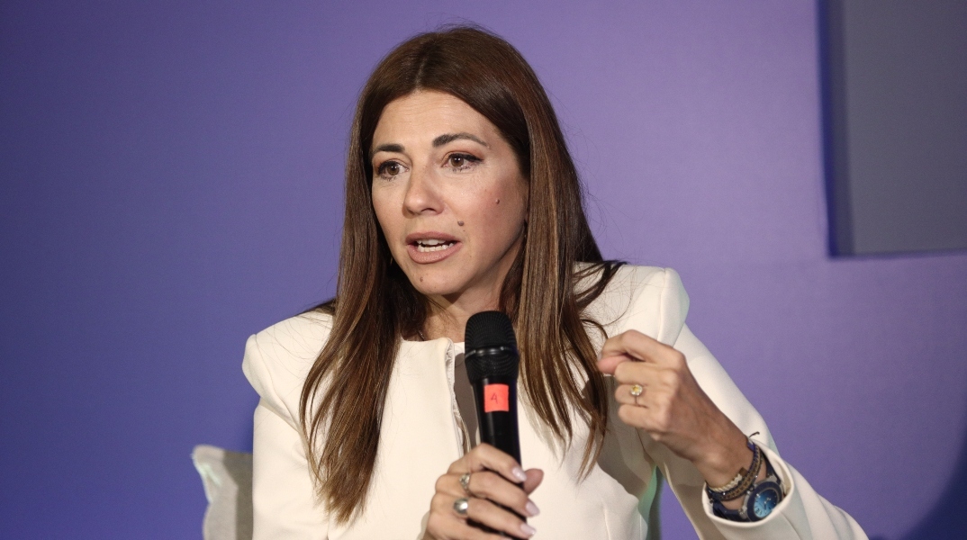 Η υπουργός Παιδείας, Σοφία Ζαχαράκη 