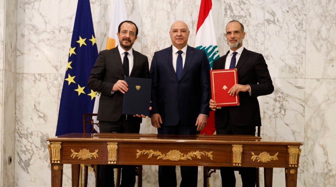 Κύπρος: Υπογραφή οριοθέτησης ΑΟΖ και συμφωνία ηλεκτρικής διασύνδεσης με Λίβανο