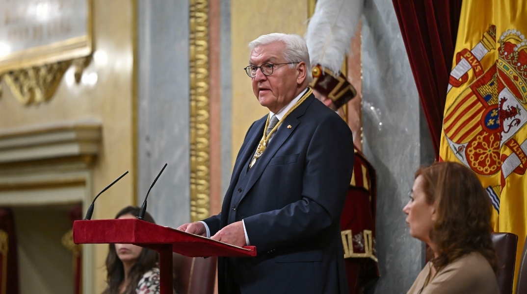 Ο Γερμανός ομοσπονδιακός πρόεδρος Φρανκ-Βάλτερ Σταϊνμάιερ 