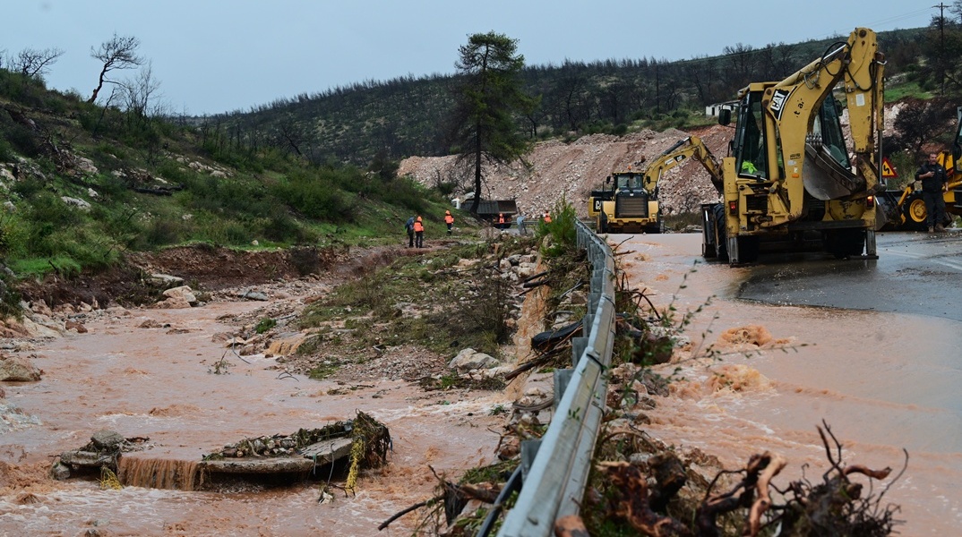 Κακοκαιρία στη Μάνδρα