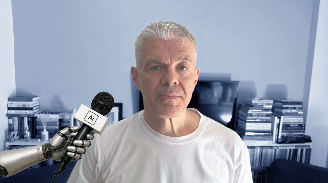 Μια A.I. δημοσιογράφος παίρνει συνέντευξη από τον Κυριάκο Αθανασιάδη