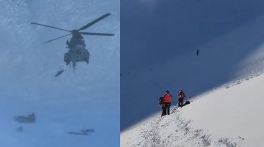 Βαρδούσια όρη: Βίντεο-ντοκουμέντο από την επιχείρηση ανάσυρσης των τεσσάρων ορειβατών
