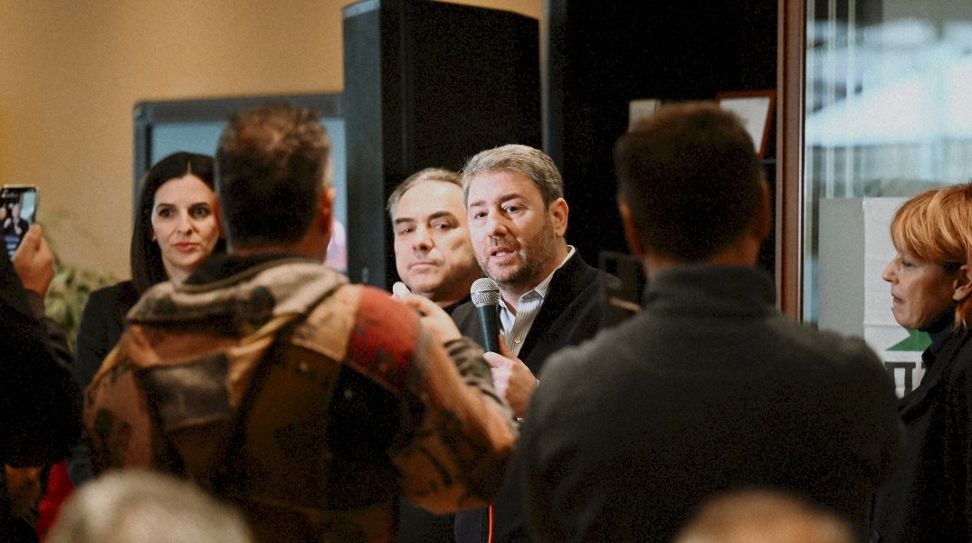 Επίσκεψη του προέδρου του ΠΑΣΟΚ - Κινήματος Αλλαγής Νίκου Ανδρουλάκη στη Καστοριά