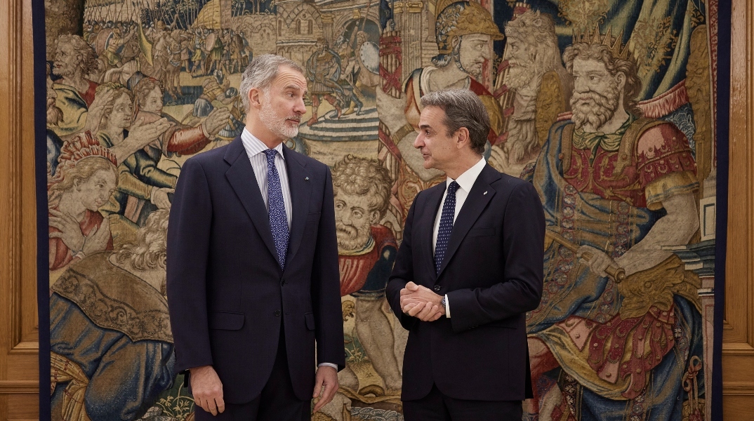 Συνάντηση του Κυριάκου Μητσοτάκη με τον Βασιλιά Φελίπε