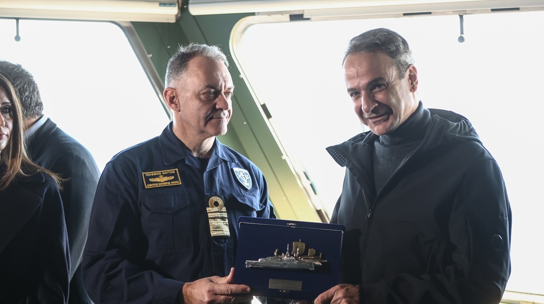 Μητσοτάκης για φρεγάτα «Κίμων»: Χρέος μου να παραδώσω μια πατρίδα ασφαλέστερη απ' ό,τι την παρέλαβα